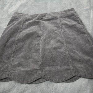 Altar'd State Corduroy Short Skirt, Size L, Gray